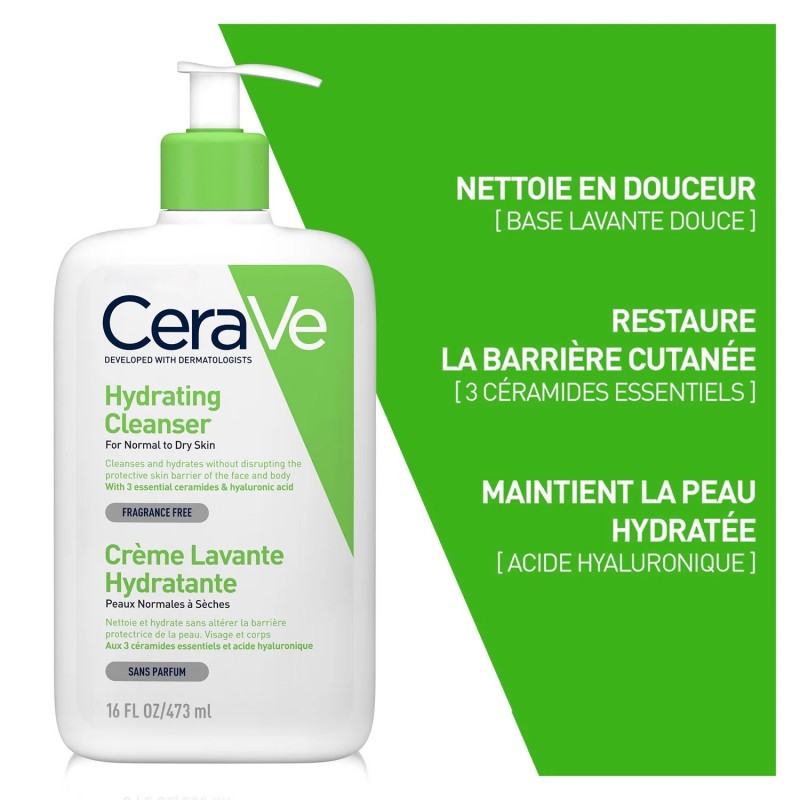 CREME LAVANTE HYDRATANTE 473 ML CERAVE