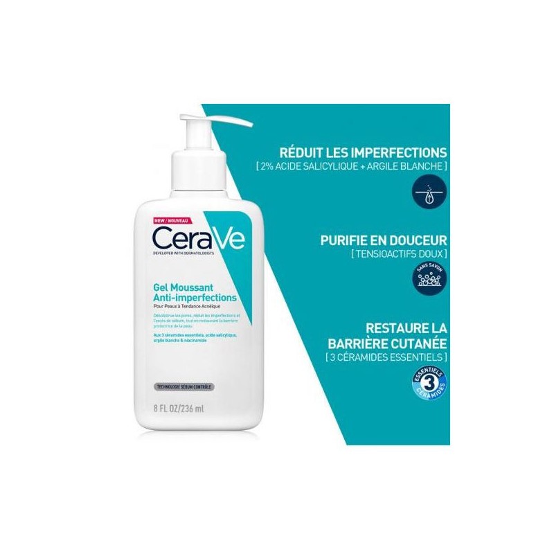 GEL MOUSSANT ANTI-IMPERFECTION 236ML CERAVE