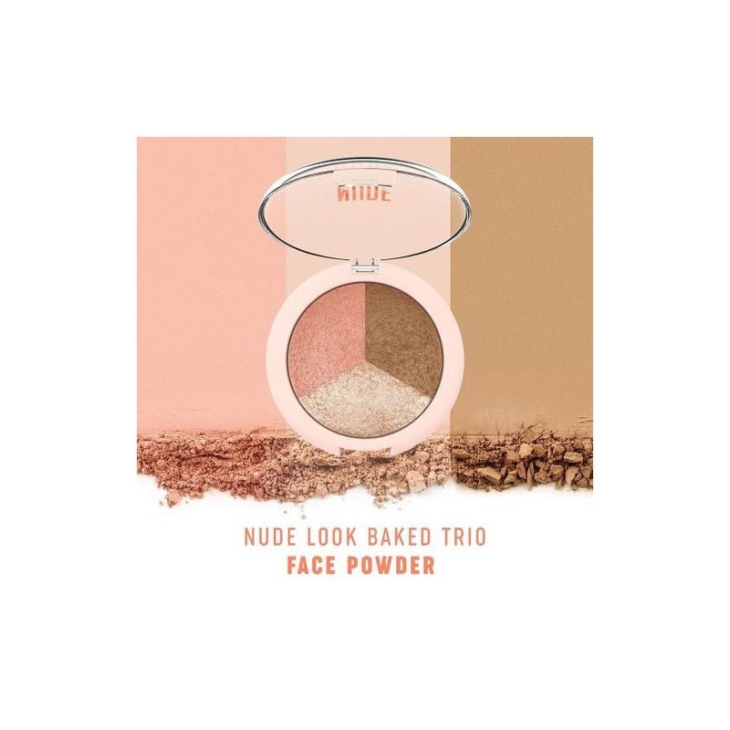 Poudre Baked Trio Nude Look Golden Rose