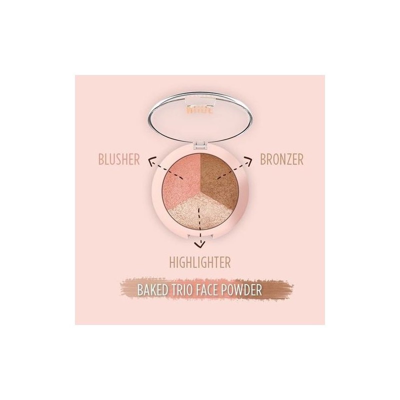 Poudre Baked Trio Nude Look Golden Rose
