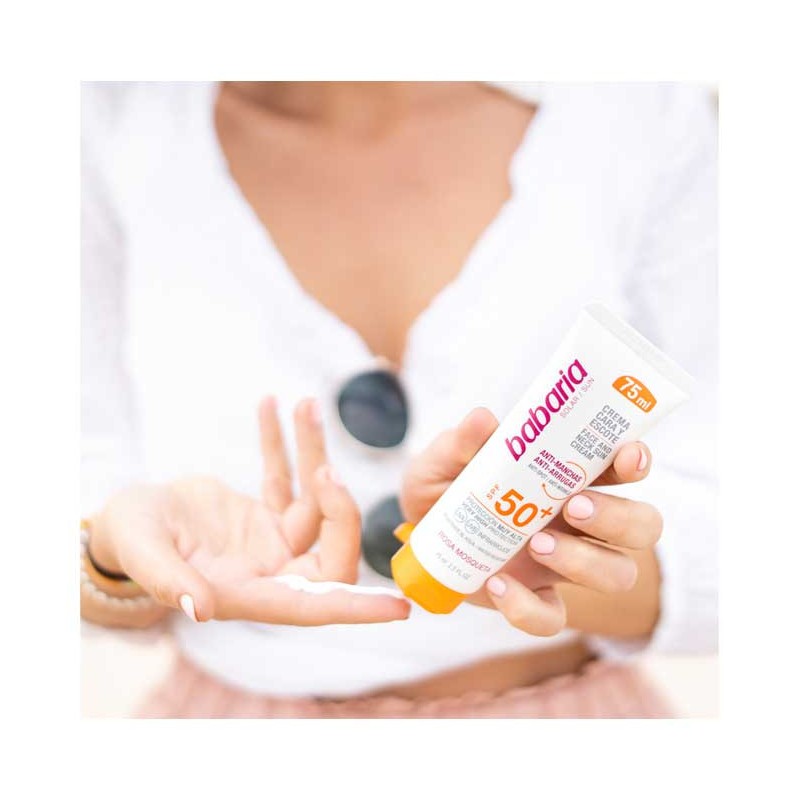 CRÈME PROTECTRICE SOLAIRE SPF50+ 75ML BABARIA + trousse gratuite