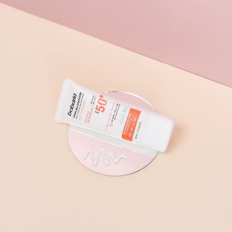 ECRAN SOLAIRE PEAU NATURE SPF50+ BABARIA + éventail gratuit