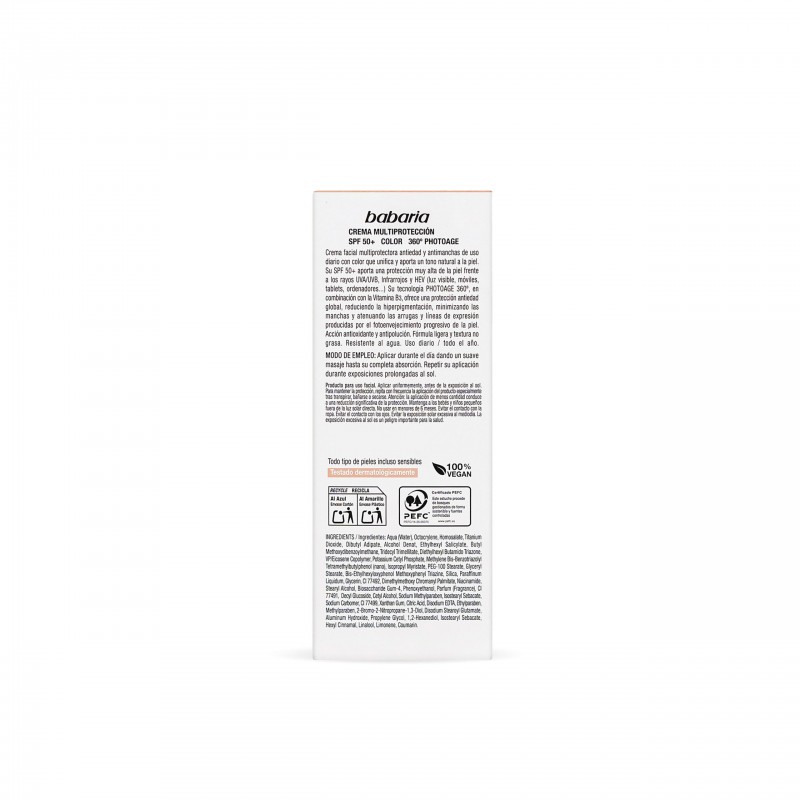 ECRAN SOLAIRE TEINTE PEAU NATURE SPF50+ BABARIA
