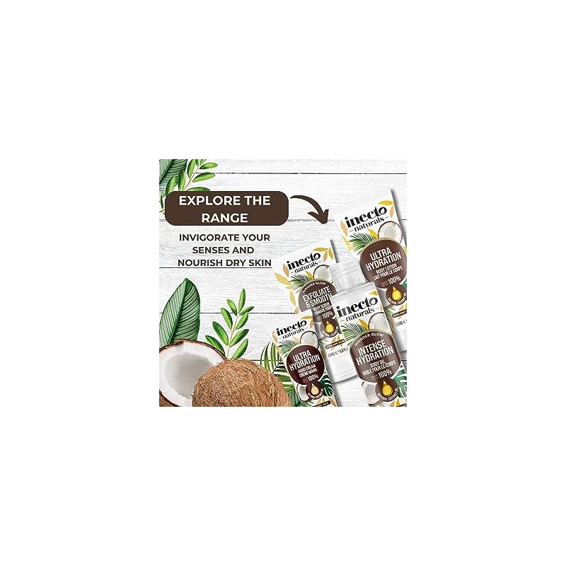 Huile pour le corps noix de coco inecto 200 ML
