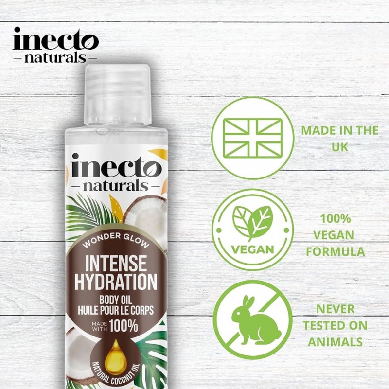 Huile pour le corps noix de coco inecto 200 ML