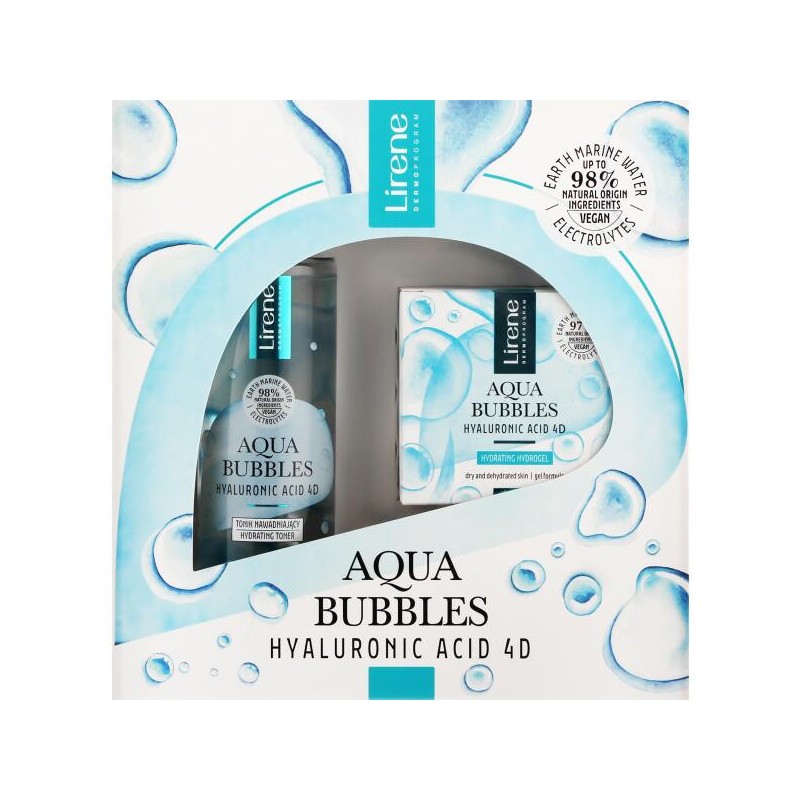 Pack crème Gel nettoyant Aqua bubble 50ml + Toner 200ml LIRENE