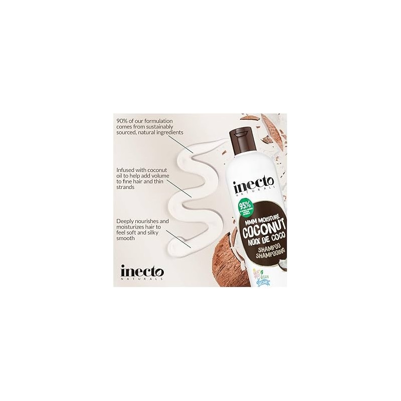 Shampoing Au noix de Coco Inecto 500 ML