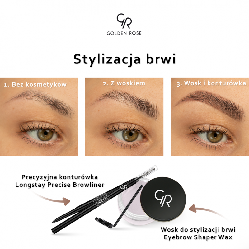 Gel WAX POUR LES SOURCILS Golden Rose