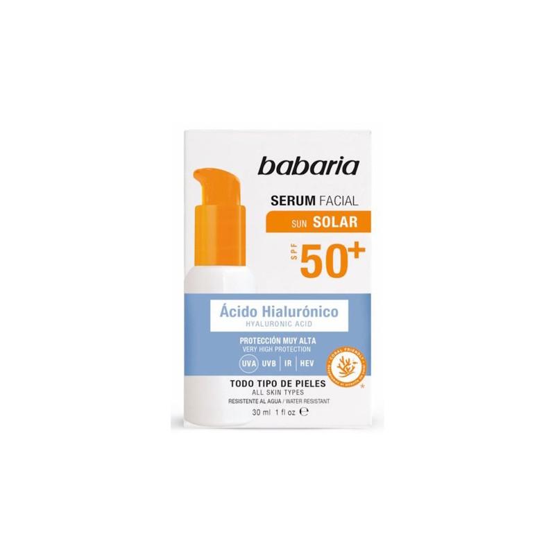SERUM VISAGE A L'ACID HYALURONIC SPF 50+ BABARIA