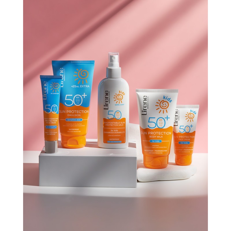 PACK LIRNE EMULSION PROTECTRICE SPF 50+ 175ML + LAIT PROTECTION ENFANT SPF 50 150 ML + TROUSSE JAUNE OFFERTE
