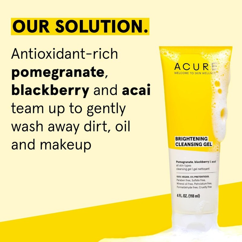 BRIGHTENING CLEANSING GEL 118ML ACURE