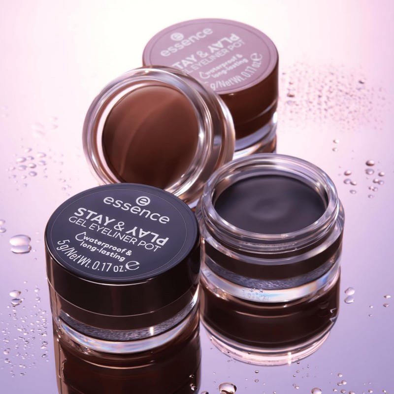 STAY & PLAY GEL EYELINER POT 01 ESSENCE