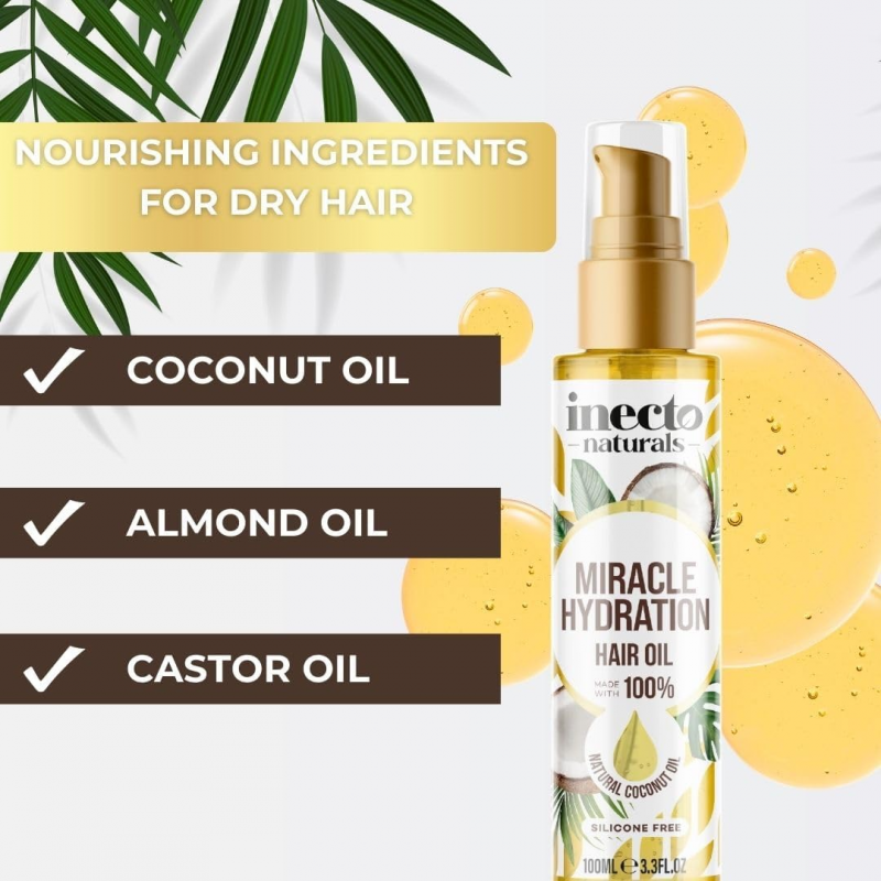 Huile de Coco Naturel 100 ml INECTO