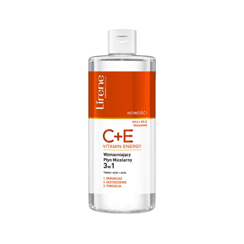 PACK EAU MICELLAIRE 3-en-1 C+E 400 ML + MOUSSE LAVANTE VITAMINE C+E LIRENE