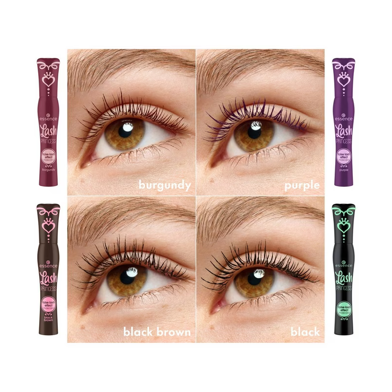 Mascara Mauve Lash Princess False Lash Effect Black Purple Essence