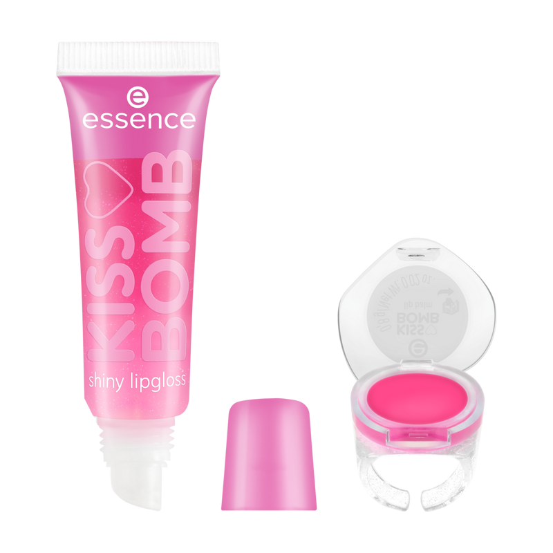 KISS BOMB shiny lipgloss & lip balm 01 essence