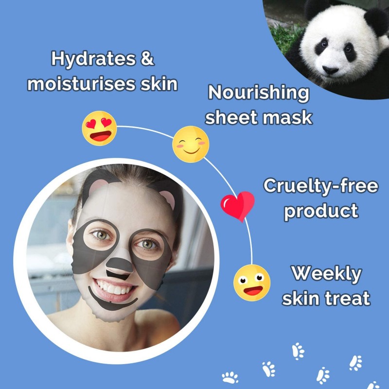 Masque visage tissu 7th heaven PANDA NOIX DE COCO & BANANA