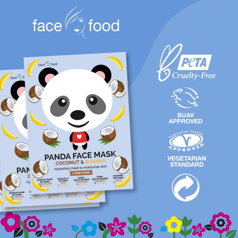 Masque visage tissu 7th heaven PANDA NOIX DE COCO & BANANA