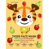 Masque visage tissu TIGRE POMME & FRAISE