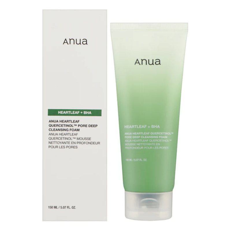Mousse Nettoyante Heartleaf Quercetinol Pore Deep ANUA