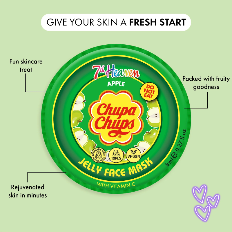 Chupa Chups Apple Jelly Mask with Vitamin C 7th Heaven
