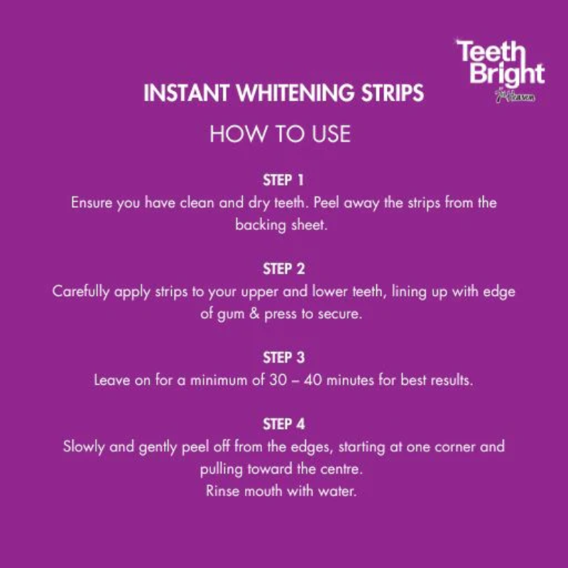 7TH HEAVEN TEETH WHITENING STRIPS 7 SACHETS