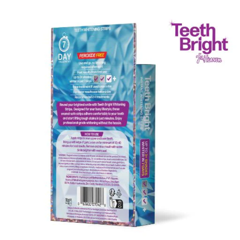 7TH HEAVEN TEETH WHITENING STRIPS 7 SACHETS