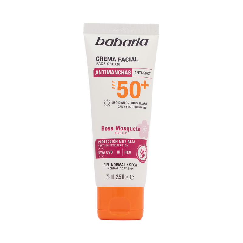 CRÈME PROTECTRICE SOLAIRE SPF50+ 75ML BABARIA + trousse gratuite
