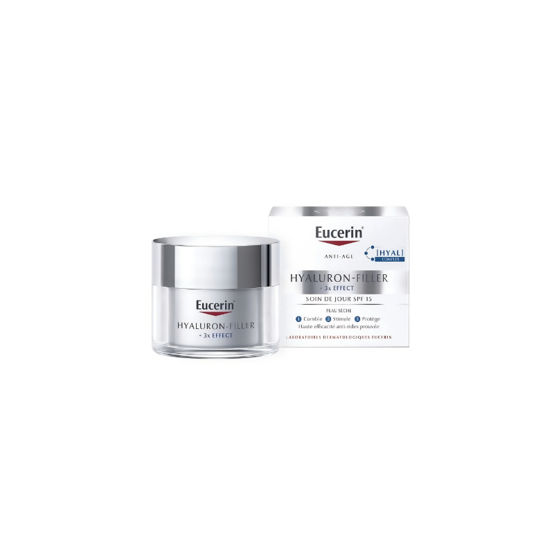 EUCERIN HYALURON FILLER +3X EFFECT SOIN DE JOUR 50ML + Hyaluron-Filler 3x Effect Nuit Miniature Offerte