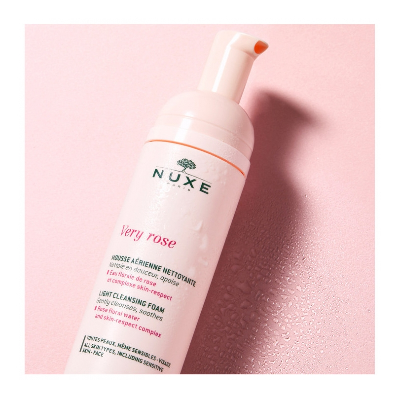 Nuxe Very rose Mousse Aérienne Nettoyante 150 ml
