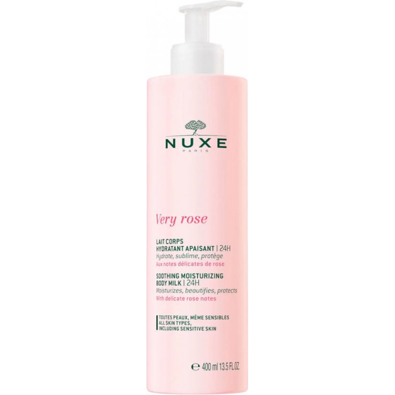 Nuxe Very Rose lait hydratant apaisant 400ml