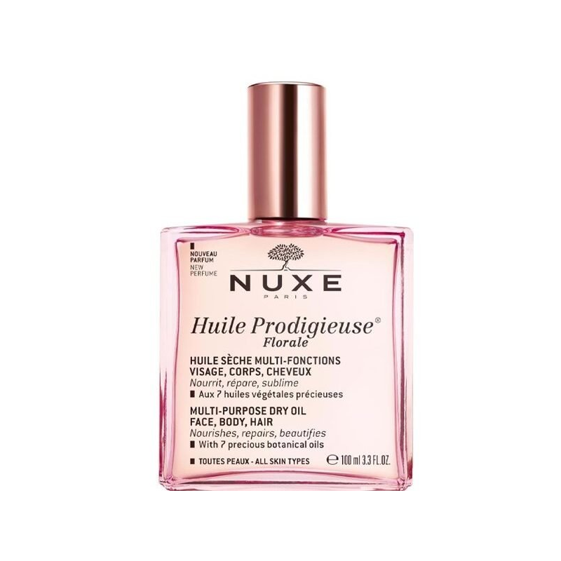 NUXE Huile Prodigieuse Florale 100ml - Huile Sèche Multi Fonctions - Visage, Corps, Cheveux