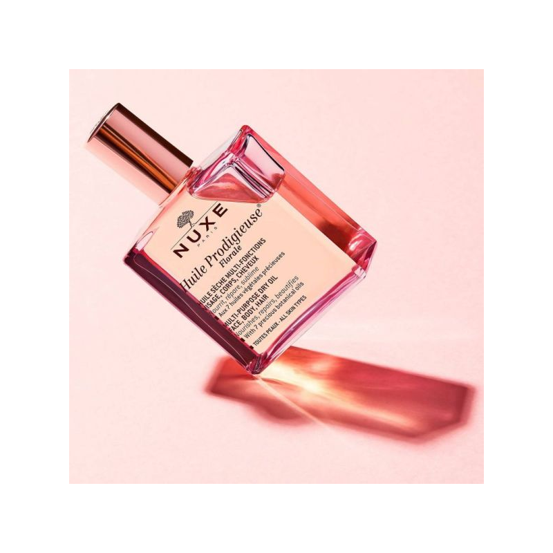NUXE Huile Prodigieuse Florale 100ml - Huile Sèche Multi Fonctions - Visage, Corps, Cheveux