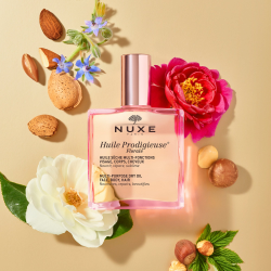 NUXE Huile Prodigieuse Florale 100ml - Huile Sèche Multi Fonctions - Visage, Corps, Cheveux