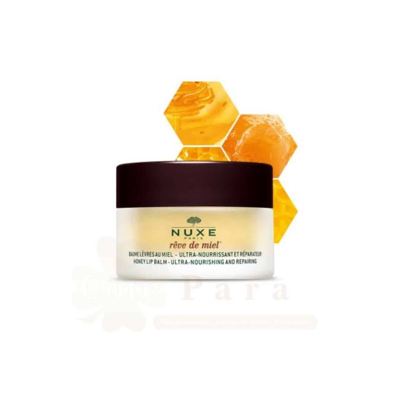 NUXE REVE DE MIEL Baume Lèvres Ultra Nourrissant et Réparateur 15g - Lèvres Sèches à Très Sèches