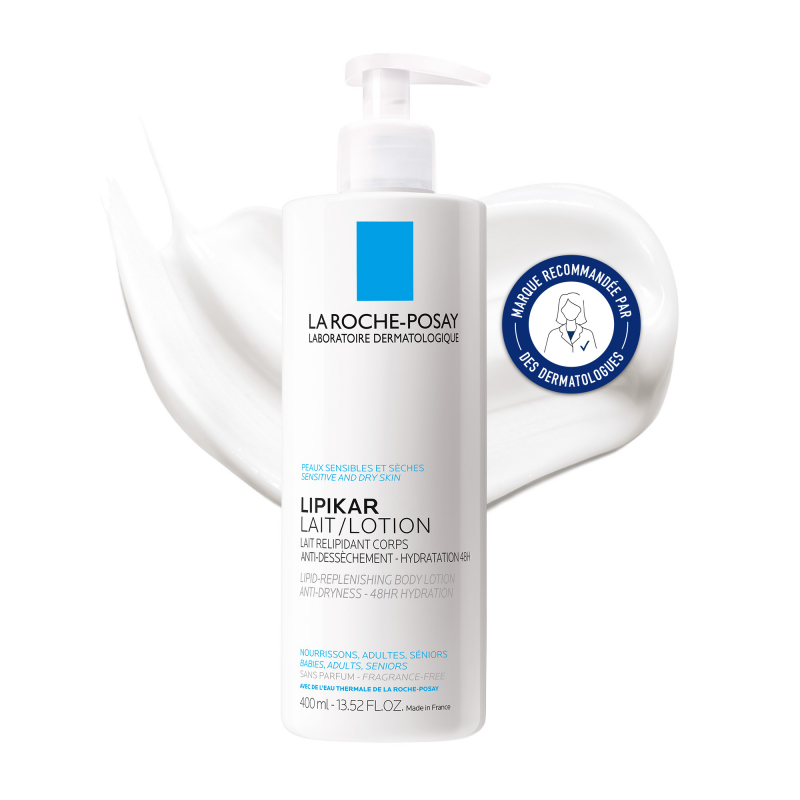 La Roche Posay LIPIKAR Lait Relipidant Corps Anti Dessèchement 48H 400ml