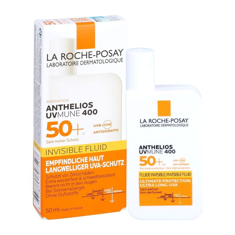 Anthelios UVMune 400 Fluide Invisible SPF50 50ml + Eau Thermale Offerte La Roche Posay