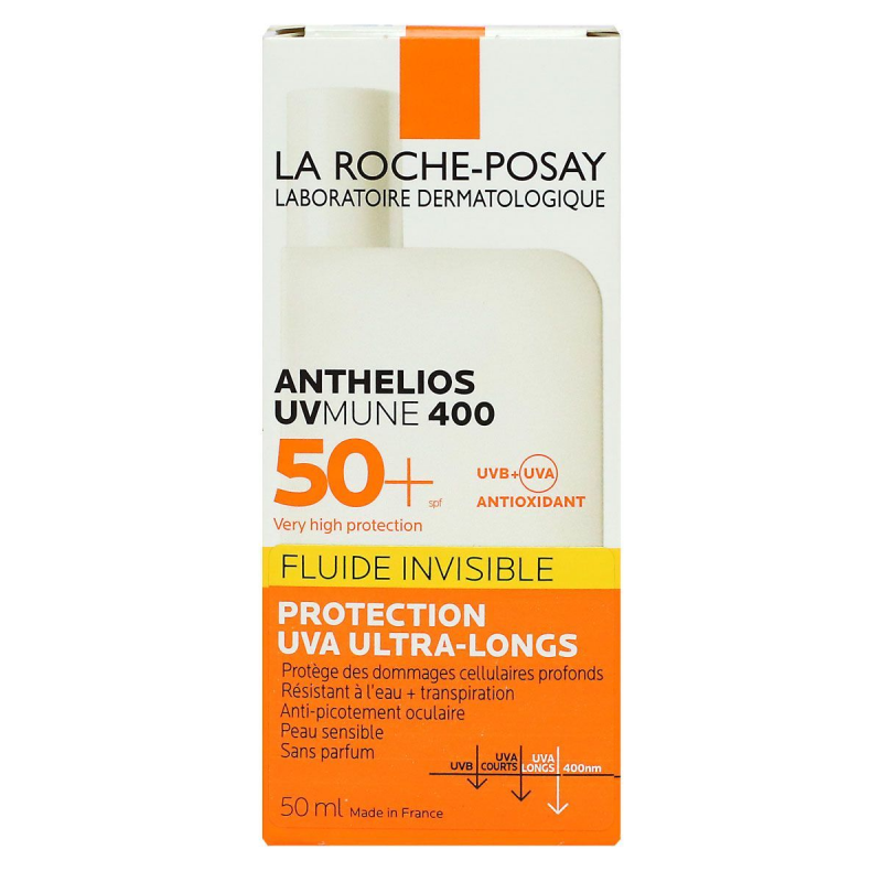 Anthelios UVMune 400 Fluide Invisible SPF50 50ml + Eau Thermale Offerte La Roche Posay