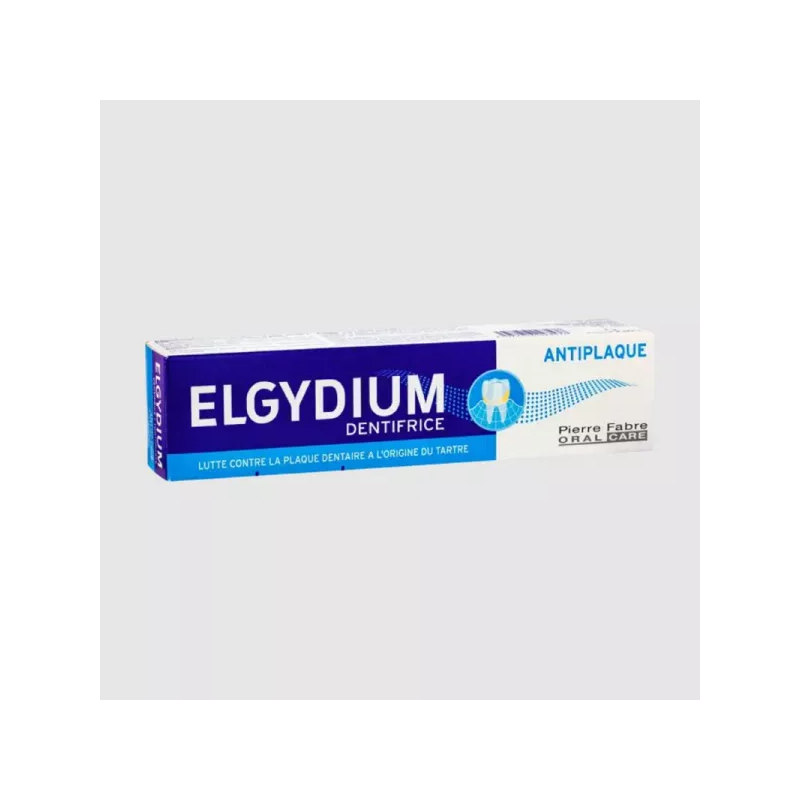 ELGYDIUM ANTI PLAQUE 75ml Dentifrice - Carbonate de Calcium, Chlorhexidine