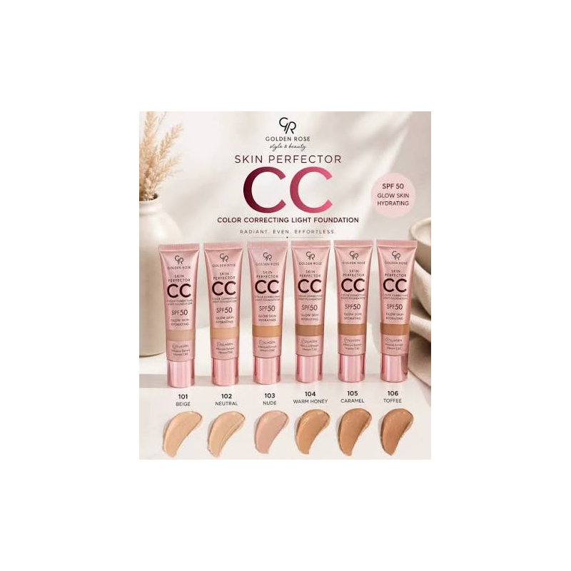 CC CREME SKIN PERFECTOR LIGHT FOUNDATION GOLDEN ROSE