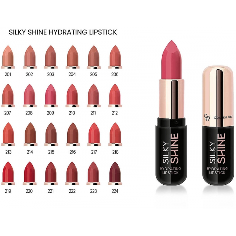 Lipstick Silky Shine Hydrating Golden Rose