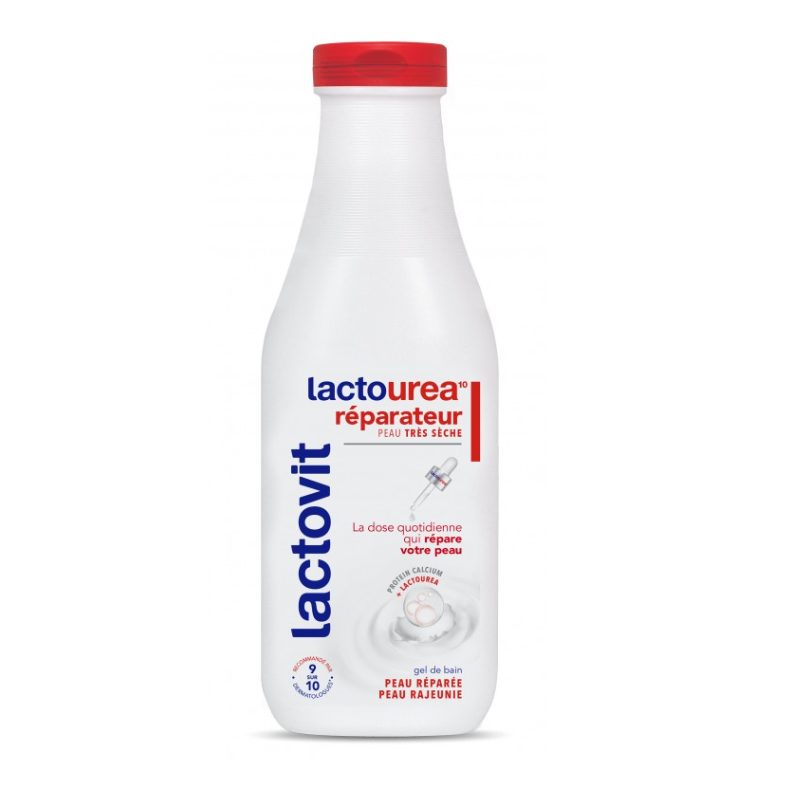 Pack Lactovit Lactourea Réparateur + Trousse et Fleur de Douche Offertes