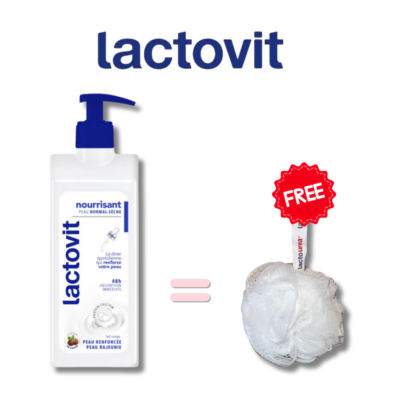 LOTION NOURISSANTE LACTOVIT 400ML + Fleur de douche gratuite