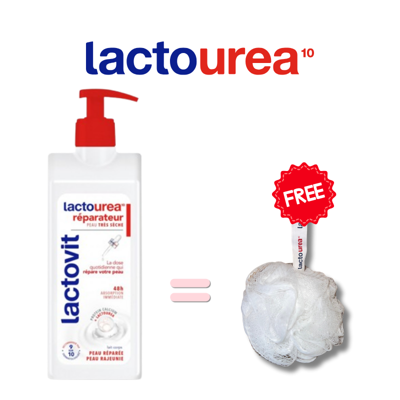LOTION REPARATRICE LACTOVIT 400 ML + Fleur de douche gratuite
