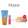 Pack Émulsion Solaire SPF50+ + Huile à Lèvres Hydra Kiss Lip Oil Pink Squeeze 104 ESSENCE + trousse gratuite