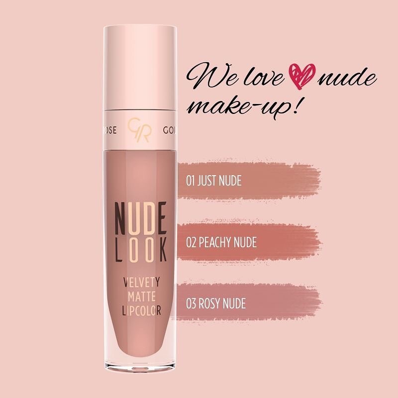 Rouge à lèvres Nude Look Velvety Matte Golden Rose