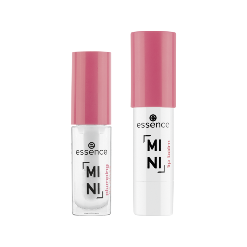 essence MINI plumping lip gloss & lip balm duo 01