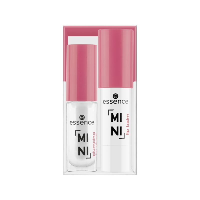 essence MINI plumping lip gloss & lip balm duo 01