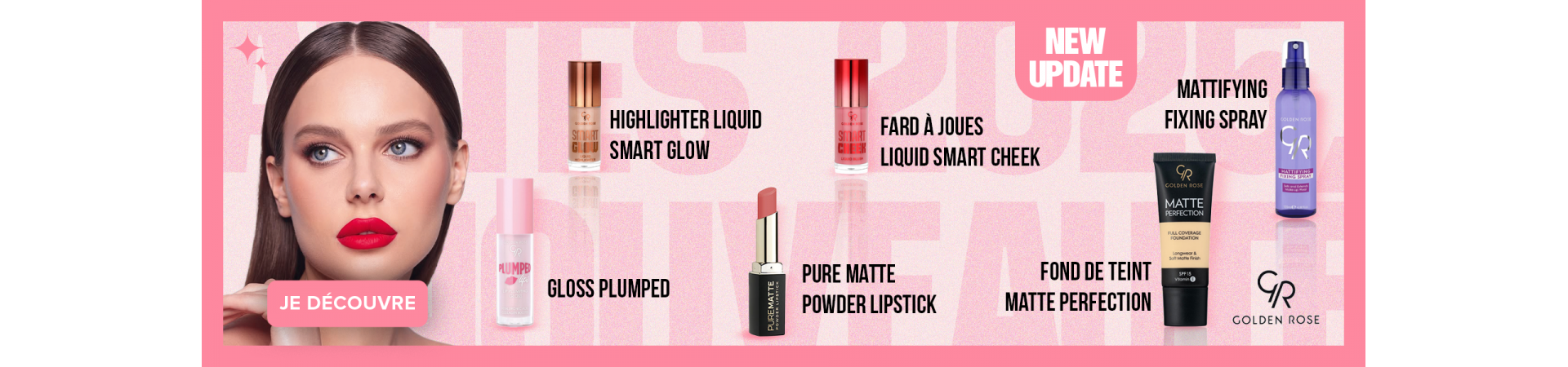 Nouveautés Golden Rose 2026 – Maquillage tendance