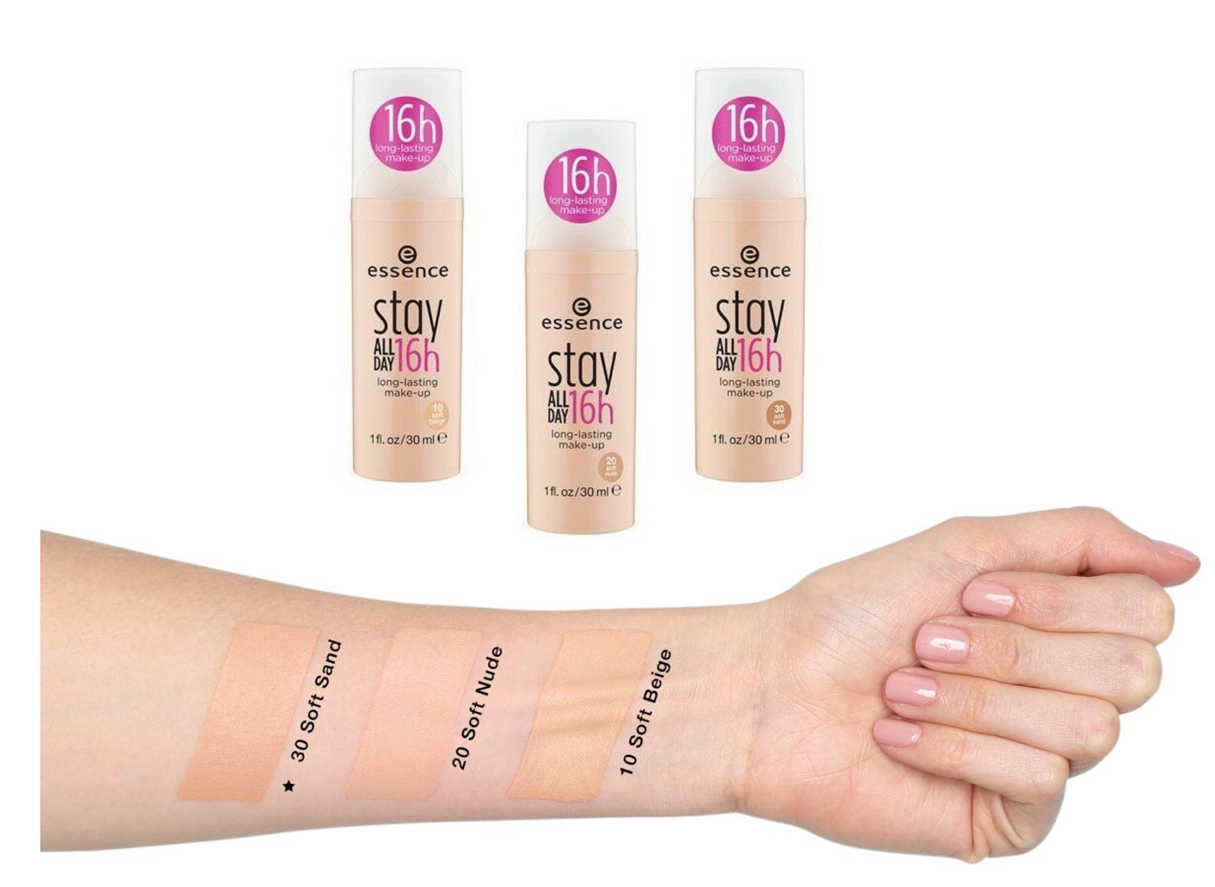 Swatch Fond de teint stay all day 16h LongLasting essence